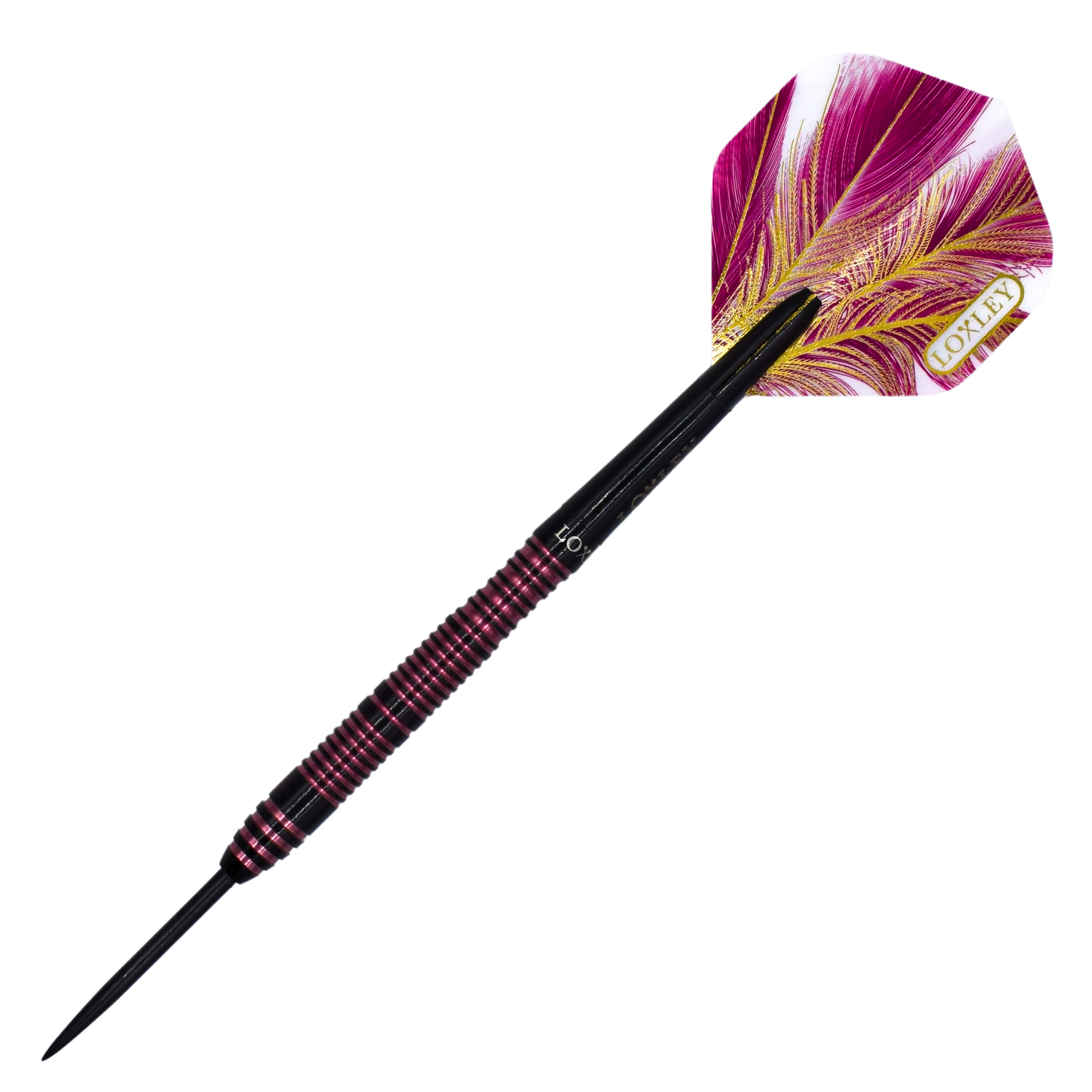 Flamingo Steel Tip Darts - 95% Tungsten — three barrel close-ups