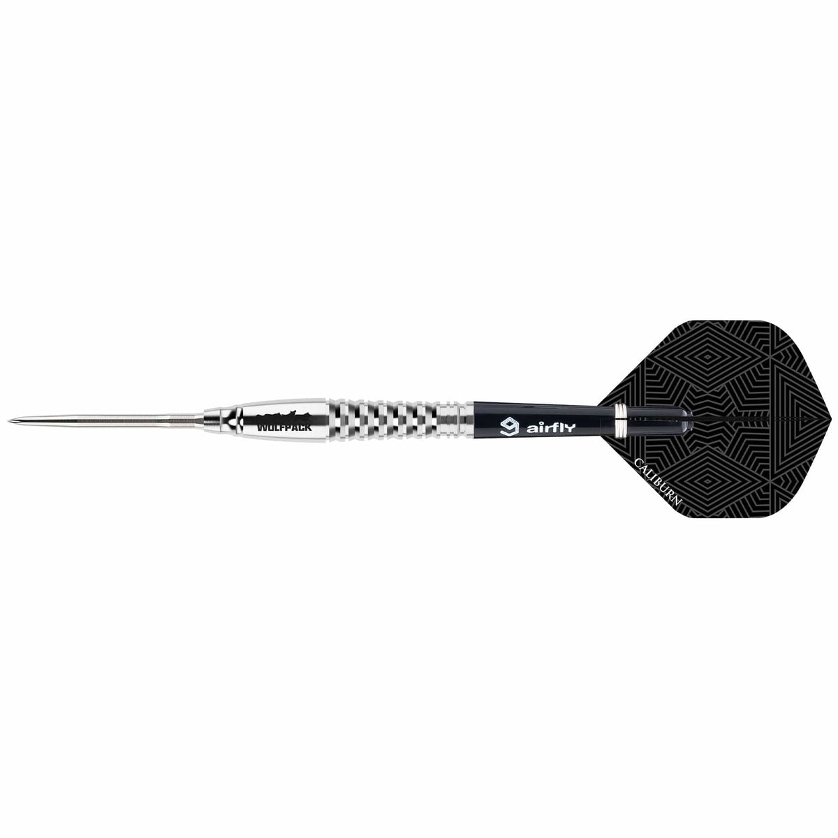 Wolfpack W8 Steel Tip Darts - 90% Tungsten — three barrel close-ups