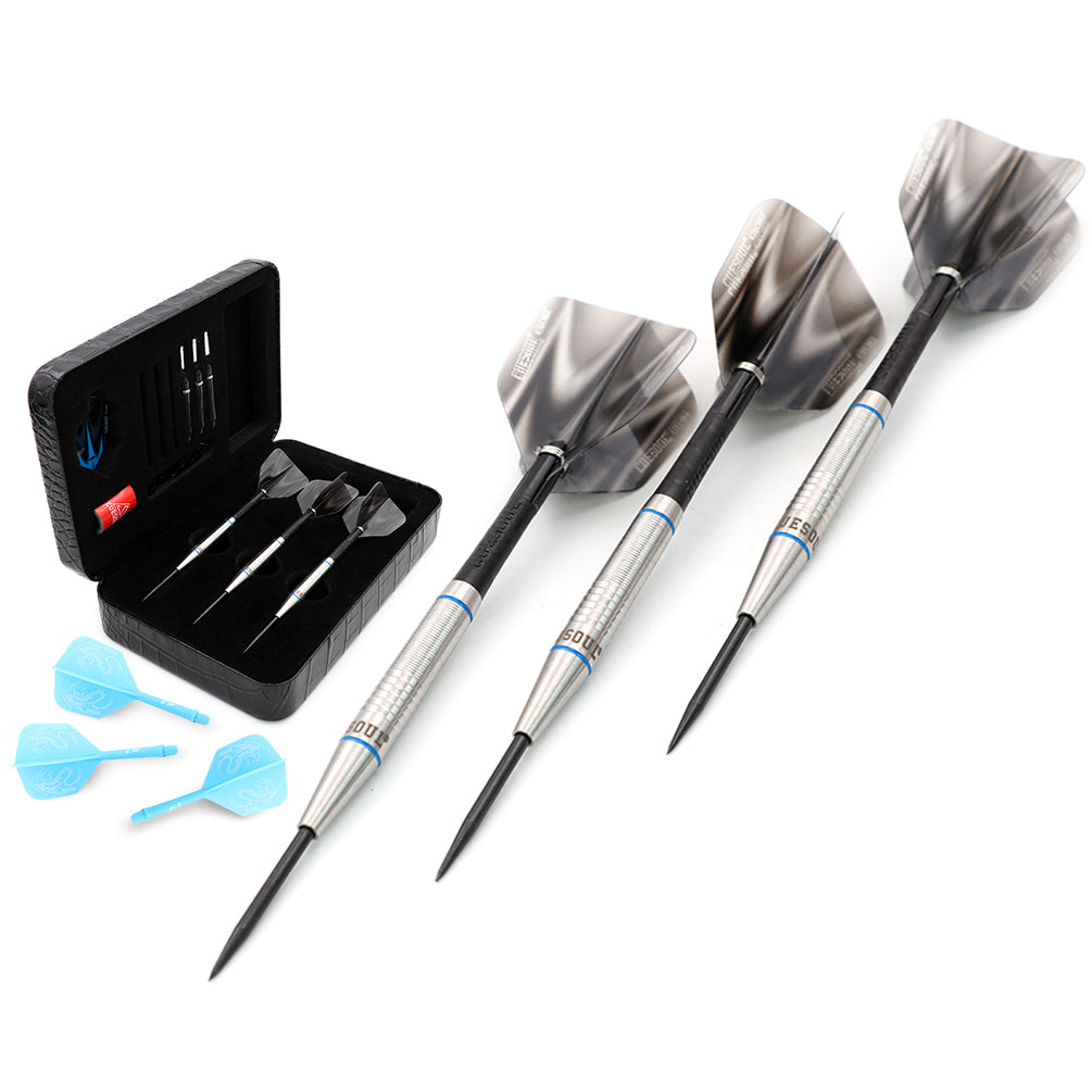 Cuesoul - Glory Steel Tip Darts - 85% Tungsten — three barrel close-ups
