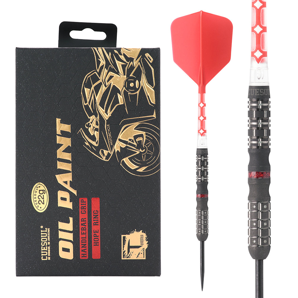 Motorcycle Handlebar Grip Steel Tip Darts - 90% Tungsten — three barrel close-ups
