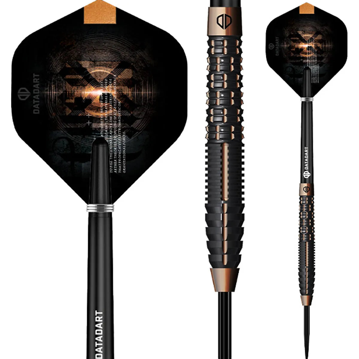 Aether Steel Tip Darts - 95% Tungsten — three barrel close-ups