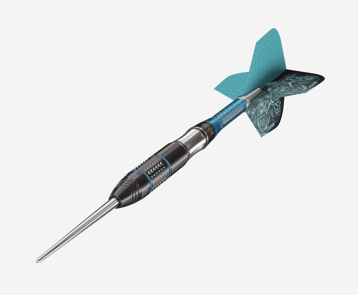 Piranha 02 Steel Tip Darts - 90% Tungsten — three barrel close-ups