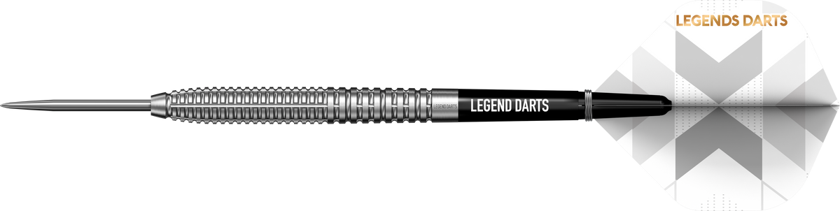 Front Milled V31 Steel Tip Darts - 90% Tungsten — three barrel close-ups