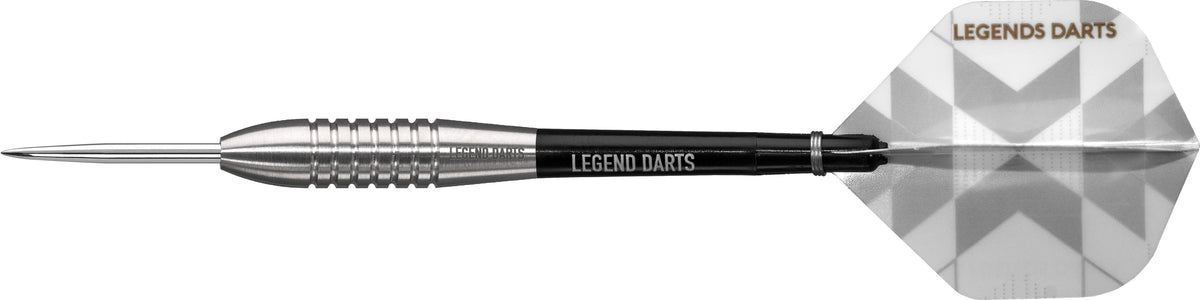 Bullet Ringed V4 Steel Tip Darts - 90% Tungsten — three barrel close-ups
