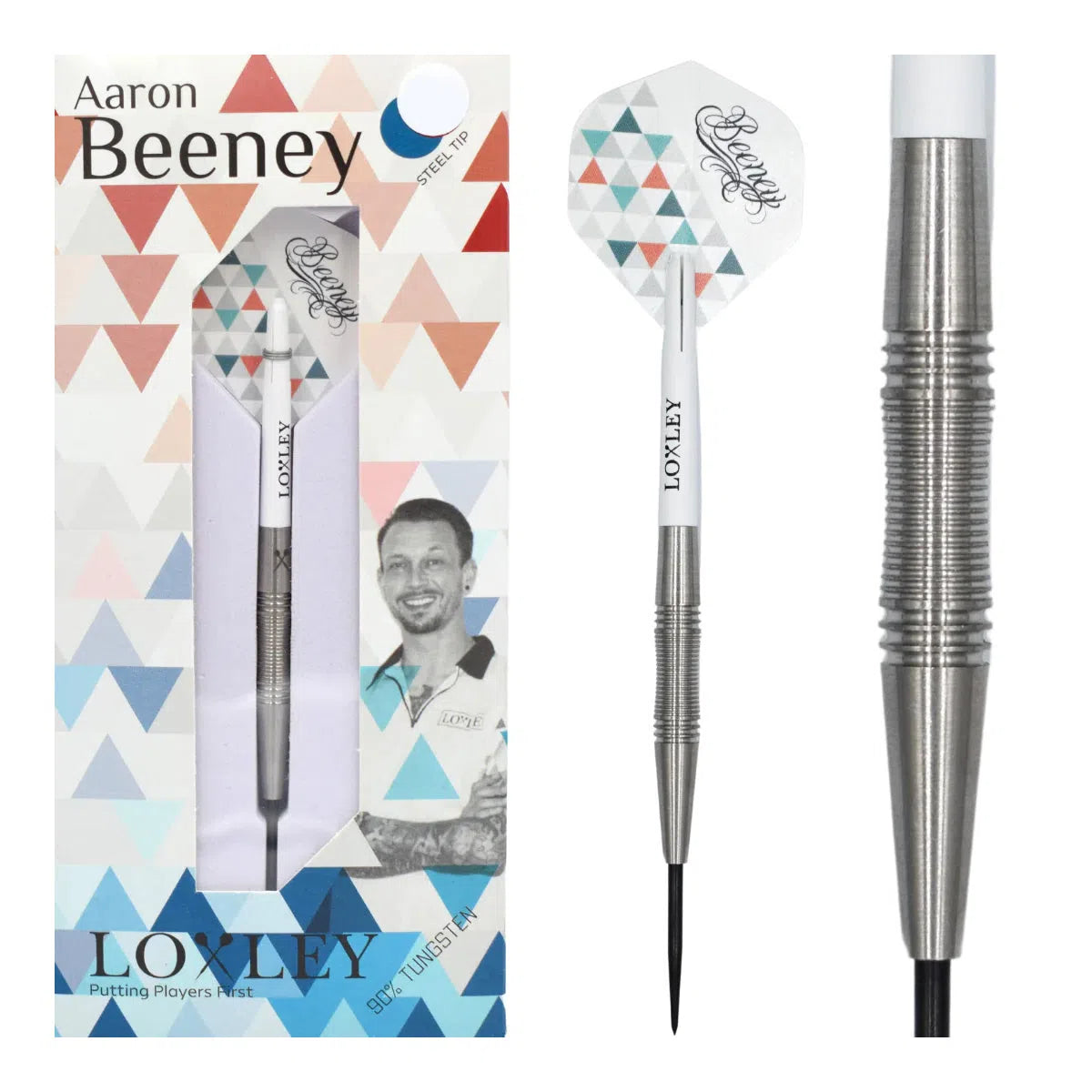 Aaron Beeney G2 Darts Steel Tip Darts - 90% Tungsten — three barrel close-ups