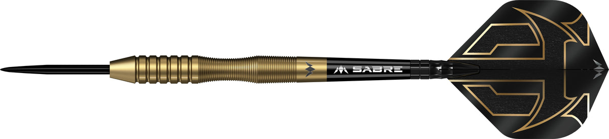 Viktor Tingstrom Gold Steel Tip Darts - 90% Tungsten — three barrel close-ups