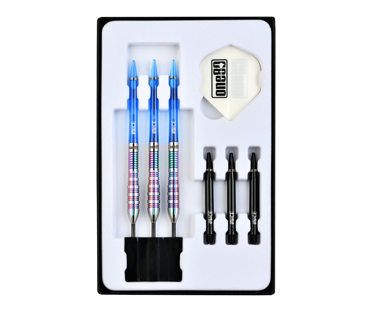Nicole Regnaud Steel Tip Darts - 90% Tungsten — three barrel close-ups