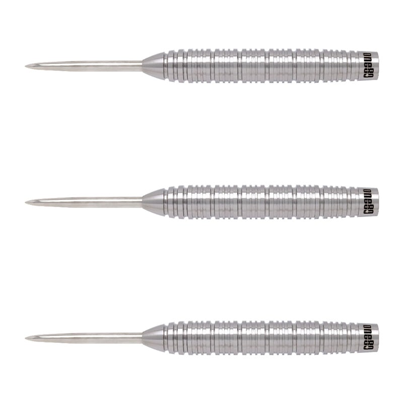 One80 - Back To Basic Ags Steel Tip Darts - 90% Tungsten — three barrel close-ups