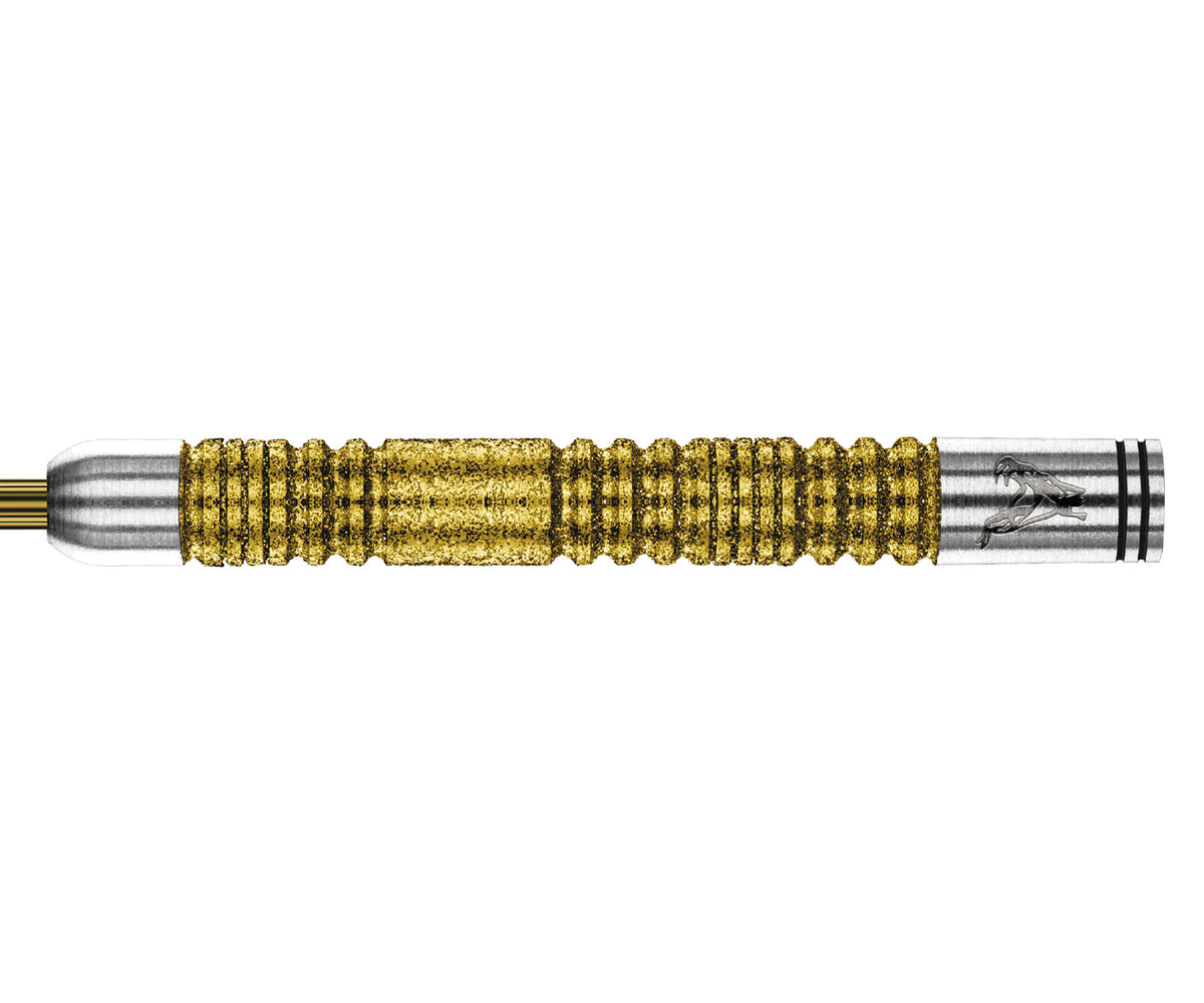 Snakebite Gold - Special Edition Steel Tip Darts - 85% — three barrel close-ups