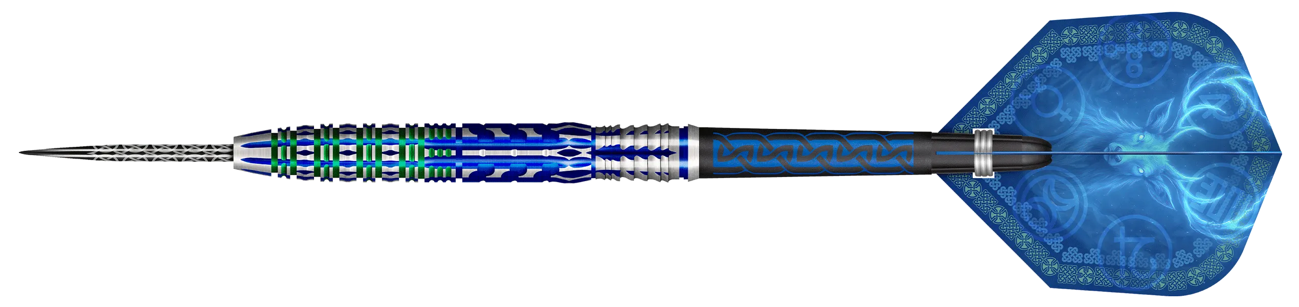 Celt Merlin Steel Tip Darts - 95% Tungsten — three barrel close-ups