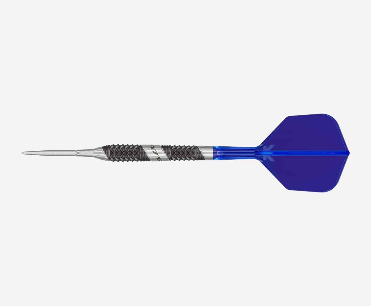975 Ultra Marine 02 Steel Tip Darts - 97.5% Tungsten — three barrel close-ups