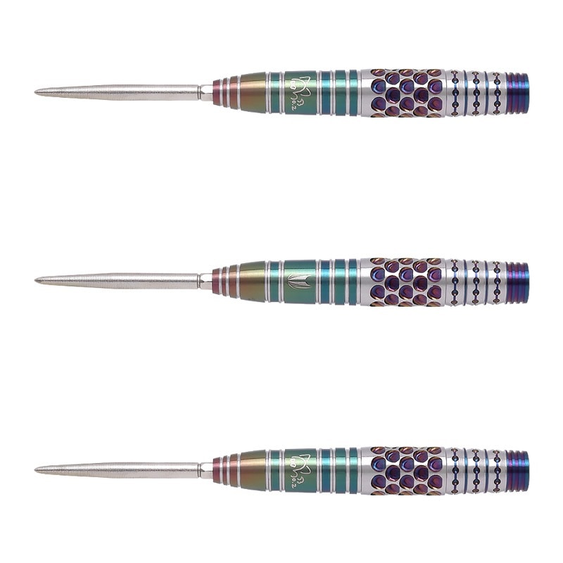 Celeste G2 Steel Tip Darts - 95% Tungsten — three barrel close-ups