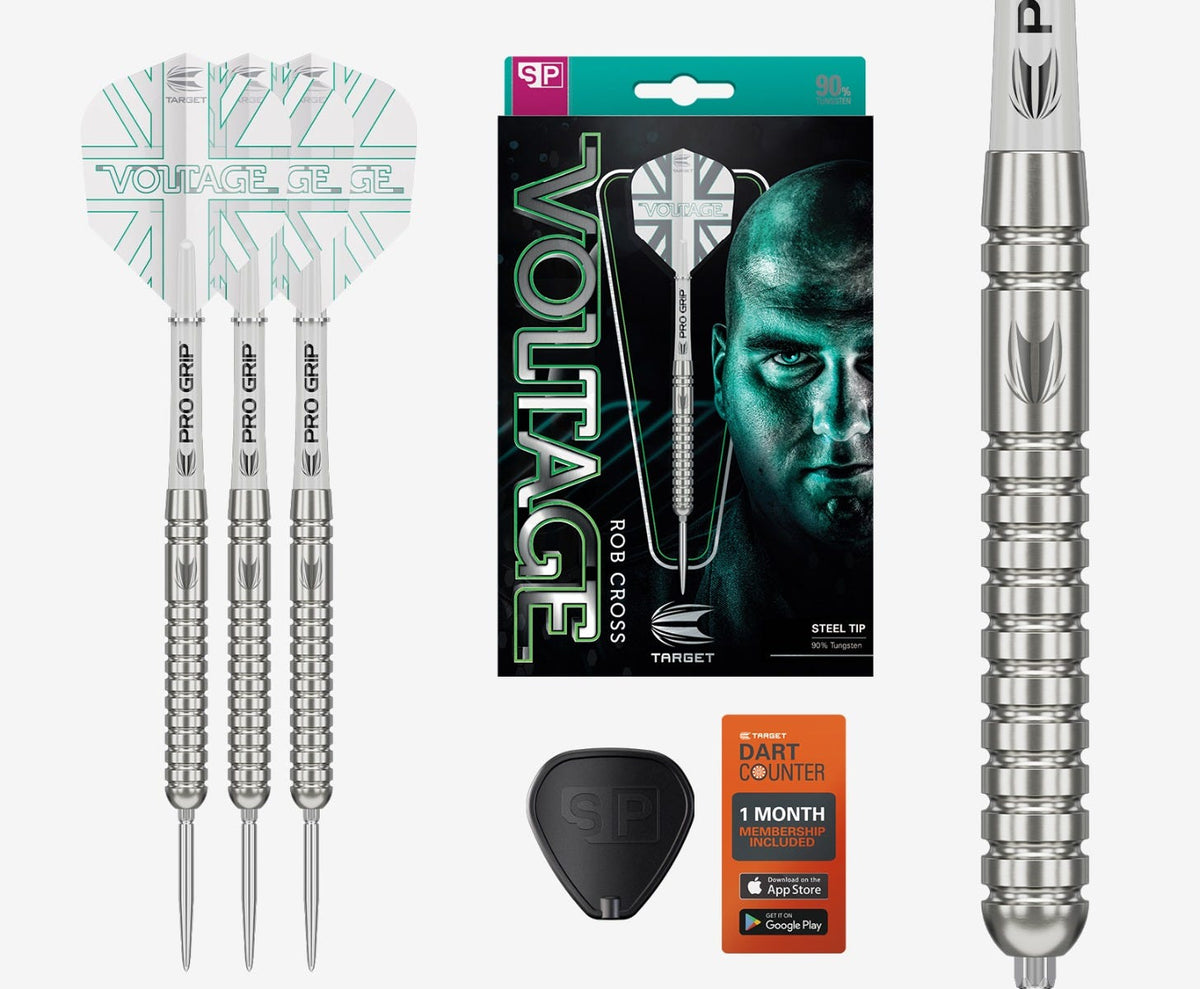 Rob Cross G1 Sp Steel Tip Darts - 90% Tungsten — three barrel close-ups