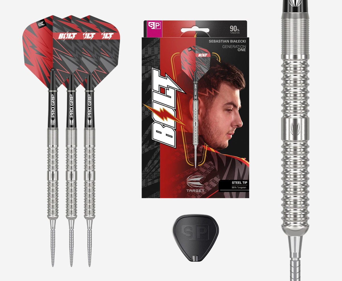 Sebastian Bialecki G1 Steel Tip Dart Steel Tip Darts - 90% — three barrel close-ups