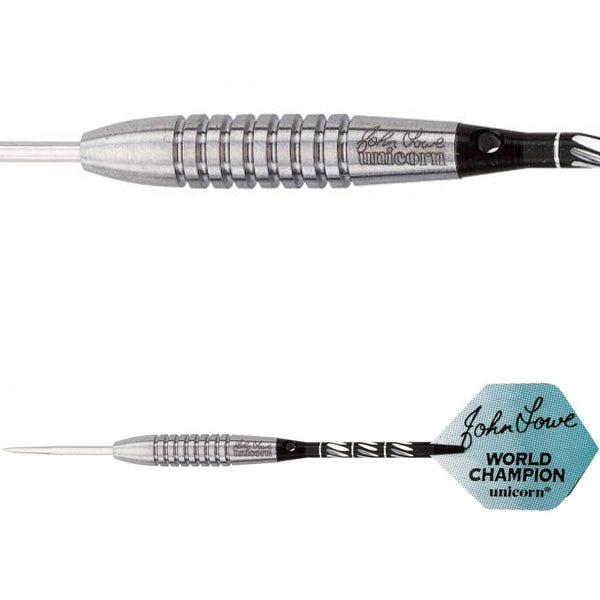 Unicorn - John Lowe Wc Ambassador Darts Steel Tip Darts - — three barrel close-ups