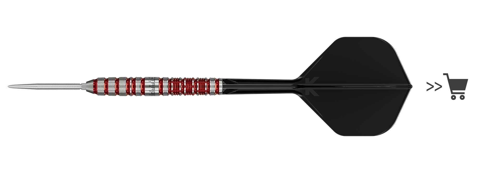 Black Marque Spinel Steel Tip Darts - 90% Tungsten